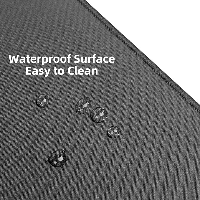Wolaile Large Mouse Pad, 36x17 in Gaming Mouse Mat,Waterproof and Non-Slip Desktop Pad for Computer Keyboard,Black,XL