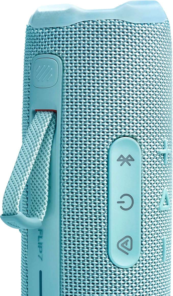 JBL Flip 7 - Portable Waterproof and Drop-Proof Speaker, Bold JBL Pro Sound with AI Sound Boost, 16Hrs of Playtime, and PushLock System with Interchangeable Accessories (Teal)