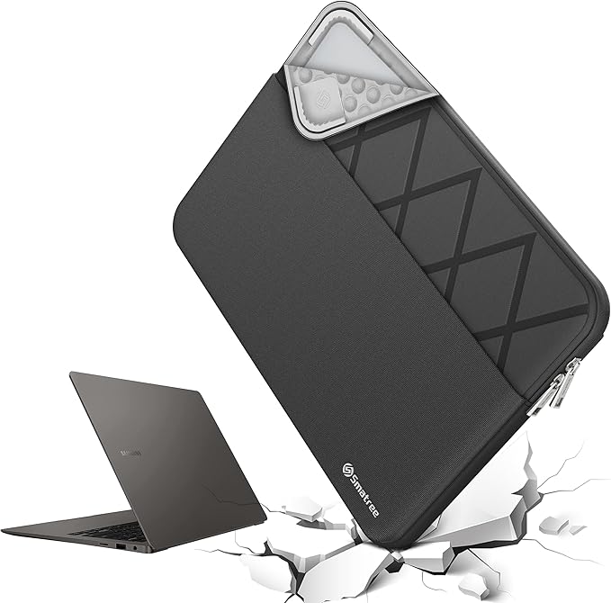 Smatree Laptop Sleeve for 14 inch Samsung Galaxy Book5/4/3 Pro, for 14 inch Samsung Galaxy Book4 Edge Copilot+PC, Case with Accessory Pocket, YKK Zipper, Patented Shockproof Design (E457)