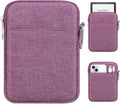 MoKo Padded Ereader Sleeve Case for 6-7 inch Ereader Tablet Bag Protective Cover Pouch with a Carabiner, Compatible with 7" Colorsoft Signature Edition 2024, Purple