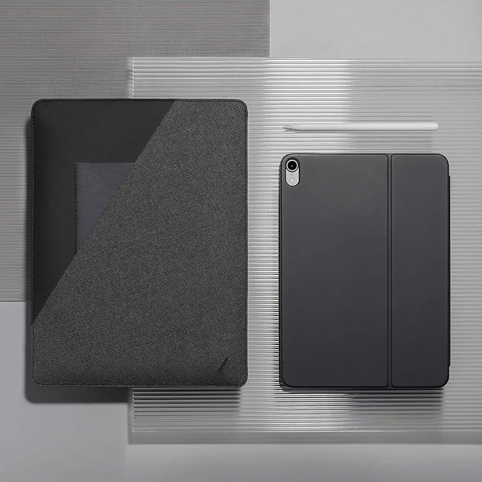 Native Union Stow 11" Tablet Sleeve – Sleek & Slim Premium Sleeve Compatible with iPad Pro 11”, iPad Air 10.5”, iPad Air 4 10.9" iPad 10.2" with Easy-Access Magnetic Closure (Slate)