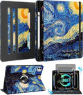 Kidcube for iPad Pro 13 Inch Case M4 2024 - Women Girls Kids Cute Rotating Stand Folio Cover with Pencil Holder & Card Slot Cool Unique Teens Design for iPad Pro 13 Inch Case 2024 (A2925 A2926 A3007)