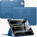 VIKESI Case for iPad Pro 11 inch (M5/M4) 2025/2024,Multiple Angles Magnetic Stand Cover,Shockproof Back,Pencil Holder,and Auto Sleep/Wake,Navy Blue