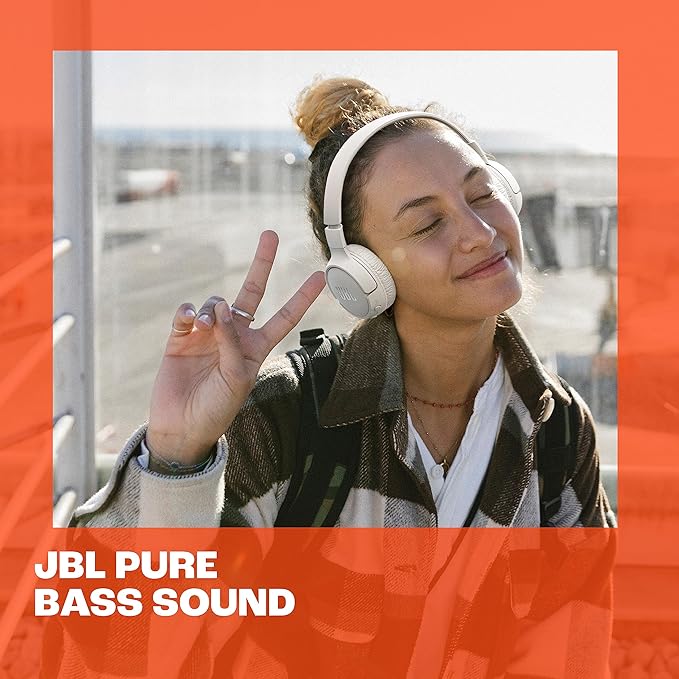 JBL Tune 670NC - Adaptive Noise Cancelling with Smart Ambient Wireless On-Ear Headphones, Up to 70H Battery Life with Speed Charge, Lightweight, Comfortable and Foldable Design (Purple)