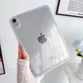 Case for iPad Mini 5 (2019) & iPad Mini 4 (2015) 7.9 inch Glitter Clear Soft TPU Back Shockproof Cover Bling Sparkly Flexible Silicone Lightweight Case for iPad mini 5th/4th Generation, White