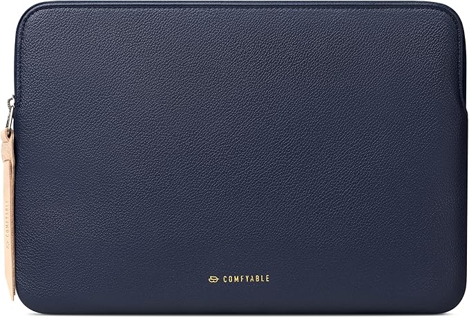 Comfyable Tablet Sleeve Compatible with iPad Air 11" M4 2026, iPad Pro 11 Inch M5 & Smart/Magic Keyboard with Pencil Holder-PU Leather Bag Water-Resistant Slim Case - Midnight Blue