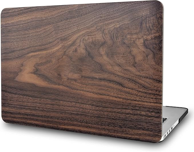 KECC Compatible with MacBook Air 13 inch Case 2026 2025 2024-2022 Release M5 M4 M3 M2 Chip A3449 A3240 A3113 A2681 Plastic Hard Shell for MacBook Air 13.6 inch, Walnut Wood