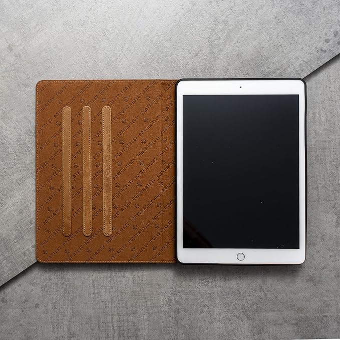 Porter Riley - Leather Case for iPad Pro 12.9" 6th / 5th / 4th Gen. Premium Genuine Leather Stand/Cover/Flip Case (Tan)
